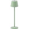 Majestic GAIA - Lampada da tavolo LED con base di ricarica a contatto inclusa, Luminosità regolabile, 3 tonalità di luce selezionabili, Adatta per interni ed esterni (protezione IP65), H 27 cm, Verde