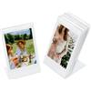 Aisnyho Mini cornici portafoto in acrilico trasparente, a forma di L, per foto Fujifilm Instax Mini 12, 11, 99, 90, 40, 9, 8, 7, EVO, per foto da 7,6 cm, per foto da 54 x 86 mm (confezione da 5)