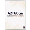 Dutch Frame Factory - Cornice 42x60 cm - Argento Lucente - Cornice per foto in Plastica con vetro plastico Antiriflesso - Cornice portafoto 42x60 cm - Easy