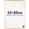 Dutch Frame Factory - Cornice 42x60 cm - Oro - Cornice per foto in Plastica con vetro plastico Antiriflesso - Cornice portafoto 42x60 cm - Easy