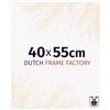 Dutch Frame Factory - Cornice 40x55 cm - Bianco Lucente - Cornice per foto in Plastica con vetro plastico Antiriflesso - Cornice portafoto 40x55 cm - Easy