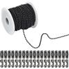 SOFPLATE Rotolo di Catena A Sfere Da 65.6 piede/20 m Catena A Sfere con Perline Da 2.4mm con 40 connettori In Ottone Catena A Maglie con Perline Rotonde In Ferro Accessori per Collane con Targhetta pe