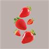 LUCGEL SRL Stampo in Silicone 3D per Frutta Realistica Fragola 60x77H54 mm