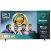 Hisense Smart TV 85 Pollici 4K Ultra HD Display LED Sistema Vidaa AI 4K Upscaler Classe E colore Nero - 85A69Q