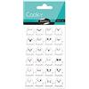 Maildor CY039O - ADESIVI 3D Cooky - 1 foglio 12x8 cm - 24 adesivi - fantasmi