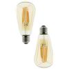 Blaupunkt Lampadina LED E27 Filamento Vintage - Bulbo ST64 - Decorativo - Retro - 8W - Sostituzione di 60W - Bianco Caldo 2300K - Luce a Risparmio Energetico - Lampada - Pacco da 2