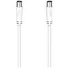 Hama - Cavo antenna, f. Coax, Maschio - f. Coax, Donna, 10,0 m, 90 DB