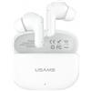 USAMS Auricolari Usams E05 Wireless/Bluetooth Bianco [ATUSAHBTUSA1684]