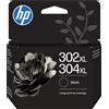 Hp Cartuccia d'inchiostro Hp 302XL 304XL Orgiginale ca.5.5ml 300 pagine Nero [B7RT9AE#LS1]