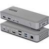 Startech.com Docking station Startech.com 100W per monitor USB 3.2 tipo A-C Grigio [199UE-USBC-DOCK]