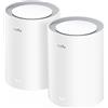 Cudy Router Cudy M3000 Wi-Fi 6 Mesh 2 Core 1,30 GHz 256 MB Weiß (2-PACK)