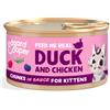 EDGARD&COOPER CAT KITTEN CHUNKS BOCCONCINI ANATRA & POLLO 85 GR.