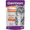 MONGE GEMON CAT ADULT STERILISED BOCCONCINI ANATRA 100 GR.