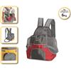 CAMON ZAINETTO FRONTALE PET POCKET (28 x 22 x 26/38 CM.) ROSSO