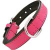 GLORIA COLLARE IN PELLE IMBOTTITO 40 CM. ROSA