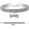 ALSO COLLARE GIOIELLO STRASS OSSO ARGENTO TG. S (20-25 CM.)