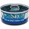 FARMINA N&D CAT OCEAN KITTEN TONNO, MERLUZZO, GAMBERETTI & ZUCCA 70 GR.
