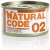 Natural Line NATURAL CODE 02 POLLO & GAMBERETTI 85 GR.