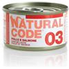 Natural Line NATURAL CODE 03 POLLO & SALMONE 85 GR.
