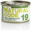 NATURAL Line NATURAL CODE 19 POLLO CON ASPARAGI & RISO 85 GR.