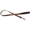 FERRIBIELLA GUINZAGLIO IN PELLE CON BORCHIE 2 x 100 CM. MARRONE