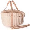 CAMON BORSA TRASPORTINO "ROSEPET" IN PELUCHE (47 x 33 x 25 CM.) ROSA