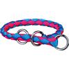 TRIXIE CAVO COLLARE SEMISTRANGOLO TG. L (47-55 CM. / Ø 18 MM.) BLU/ROSA FLUO