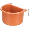 TRIXIE CIOTOLA IN PLASTICA CON GANCI IN METALLO (150 ML. / 8 x 6 CM.)