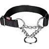 TRIXIE COLLARE PREMIUM SEMISTRANGOLO TG. L-XL 45-70 CM. / 25 MM. NERO