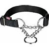 TRIXIE COLLARE PREMIUM SEMISTRANGOLO TG. S-M 30-40 CM. / 15 MM. NERO