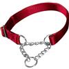 TRIXIE COLLARE PREMIUM SEMISTRANGOLO TG. S-M 30-40 CM. / 15 MM. ROSSO