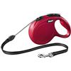 FLEXI NEW CLASSIC COMPACT GUINZAGLIO ESTENSIBILE CORDA 5M. TG. S ROSSO