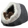 TRIXIE IGLOO MINOU (35 x 26 x 41 CM.) GRIGIO CHIARO/GRIGIO SCURO