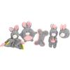 CAMON GIOCO PELUCHE PER CUCCIOLI GRIGIO/ROSA