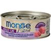 MONGE CAT NATURAL ADULT TONNO & PETTO DI POLLO CON MANZO 80 GR.