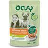 OASY DOG STRACCETTI IN SALSA ADULT SALMONE & PATATE 100 GR.