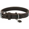 TRIXIE RUSTIC COLLARE IN PELLE MORBIDA TG. L-XL (57-66 CM. / 30 MM.) MARRONE SCURO