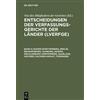 Entscheidungen der Verfassungsgerichte der Länder (LVerfGE), (Copertina rigida)
