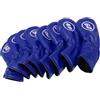 Luocute Set di Copritesta in Ferro da 8 Pezzi, Morbido PU 48 50 52 54 56 58 60 62 Gradi con Fodera in Peluche per Brassie (azzurro)