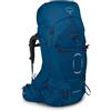Osprey Aether 65 Zaino da Backpacking per Uomo, Deep Water Blue - S/M
