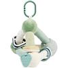 Nattou Lapidou Soft Activity Piramide │ Triangolo peluche │ Giocattolo evolutivo │ 20 cm │ Verde tiglio