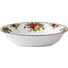 Royal Albert Old Country Roses - Piatto ovale aperto in porcellana Bone China, 23 cm, colore: Bianco