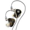 CCA KZ ZAS - Cuffie in-ear monitor, 16 unità, 7BA 1DD, driver ibridi, HiFi IEM, ad alta chiarezza, auricolari cablati per musicisti, cantanti, audiofili, DJ e batteristi
