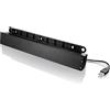 Lenovo USB Soundbar, Nero, 0A36190