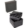 Peli 0345 Set divisori Imbottiti, Accessorio Per Valigia Peli Protector Originale, Compatibile Con: Peli 0340 Cube Case, Colore: Nero