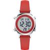 GOLDEN HOUR Orologi digitali da donna impermeabili con cinturino in silicone, cronografo da 32 mm