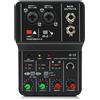 Mixer con Scheda Audio 48V Dispositivo USB per Home Studio, Scrivania,