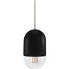 Hartô - Sospensione Luce - Nero - Frassino massello tinto - Designer Mickael Koska