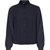 ONLY Onlnova Life Vis L/S Emma Shirt Solid Camicia da Donna, Cielo Notturno, M