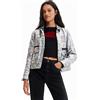 Desigual CHAQ_MINEAPOLIS, 2004 SILVER, CAPPOTTO PU Da donna, Black, L